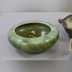 Handmade Ceramic Gong Bowl | Pottery Bowl | Jade-Like with Marbled Effect